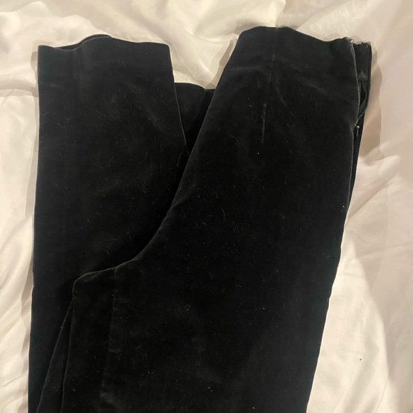 Vintage velvet high-waist cigarette pant - Picture 3 of 4